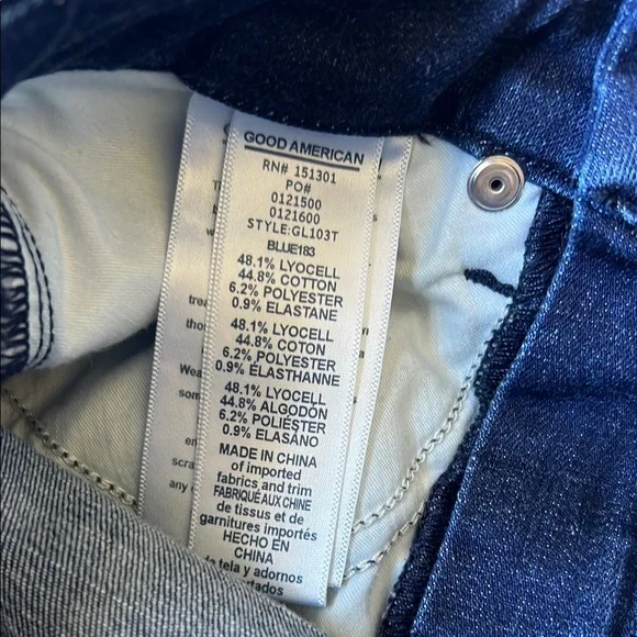 Good American Good Legs Blue Skinny Jeans - Picture 4 of 7